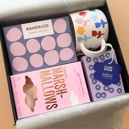 Hot Chocolate Hug - Pink/Floral